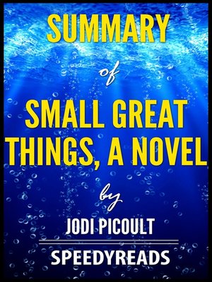 cover image of Summary of Small Great Things, a Novel by Jodi Picoult